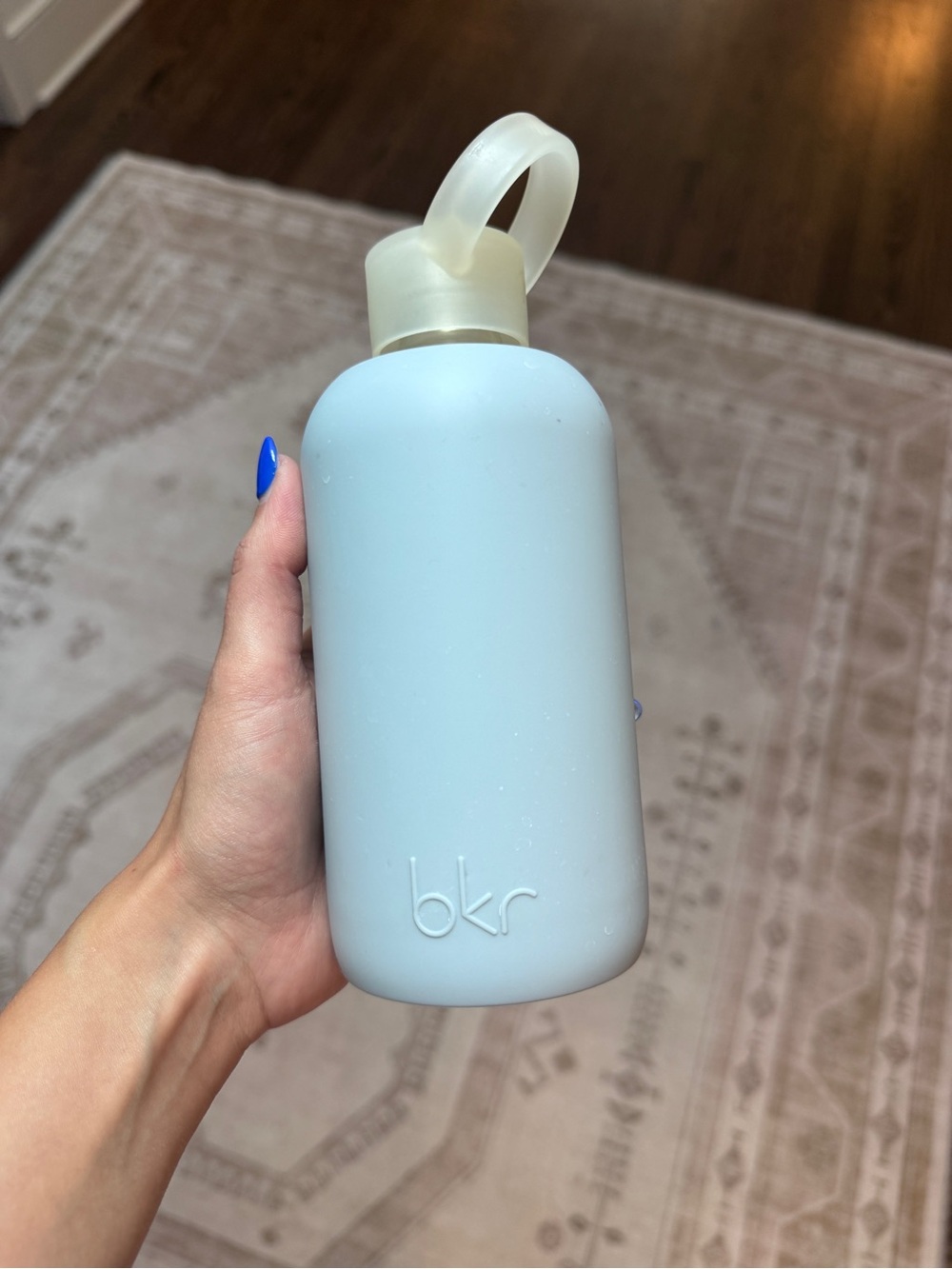 bkr Blue Smooth Little 16oz Water Bottle